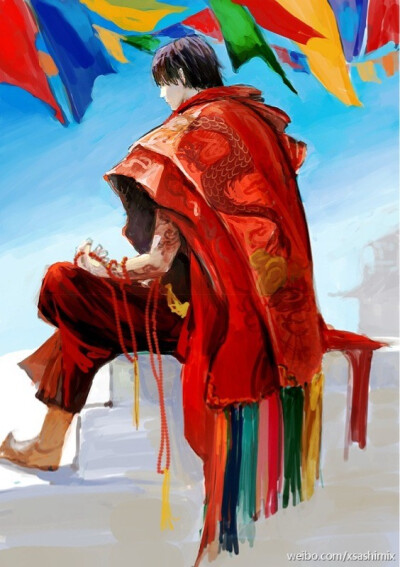 沙海蓝袍藏人图片