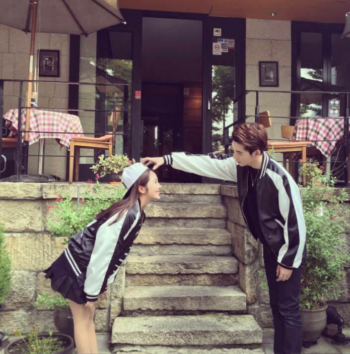 情侣头像韩范林珊珊大白