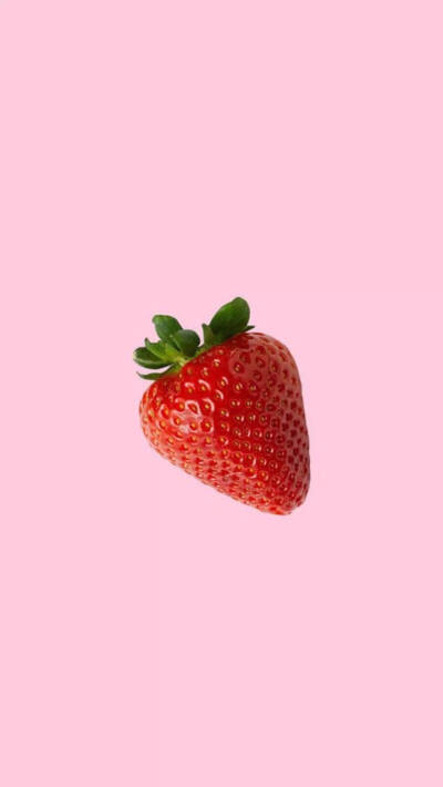 草莓背景图少女心ins图片