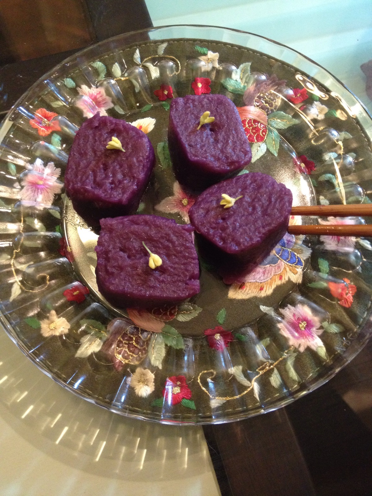 紫薯桂花糯米糕