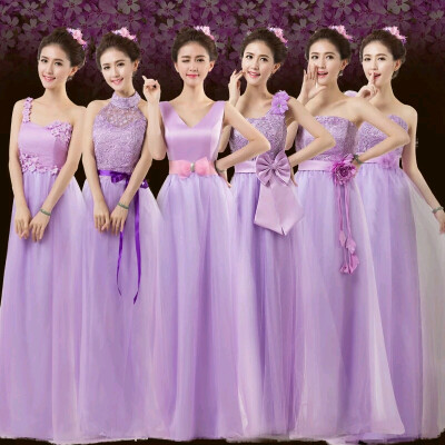 最强伴娘团紫色衣服图片