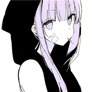 动漫女生安静头像