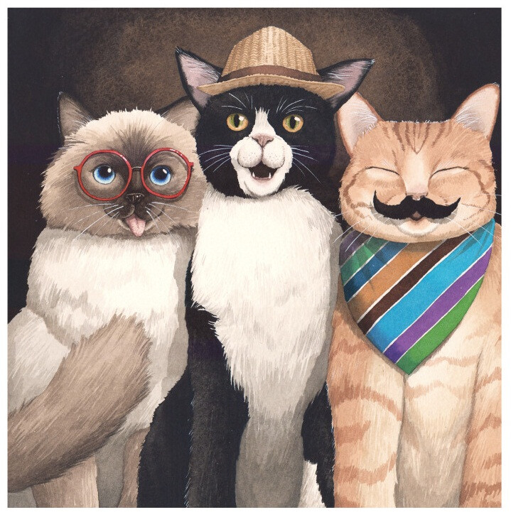 三只猫 ~ 插画师이미정作品 - 堆糖,美图壁纸兴趣社区