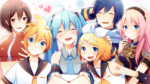 v家/kaito,meiko,luka,镜音双子,初音miku/project diva-x收录插画