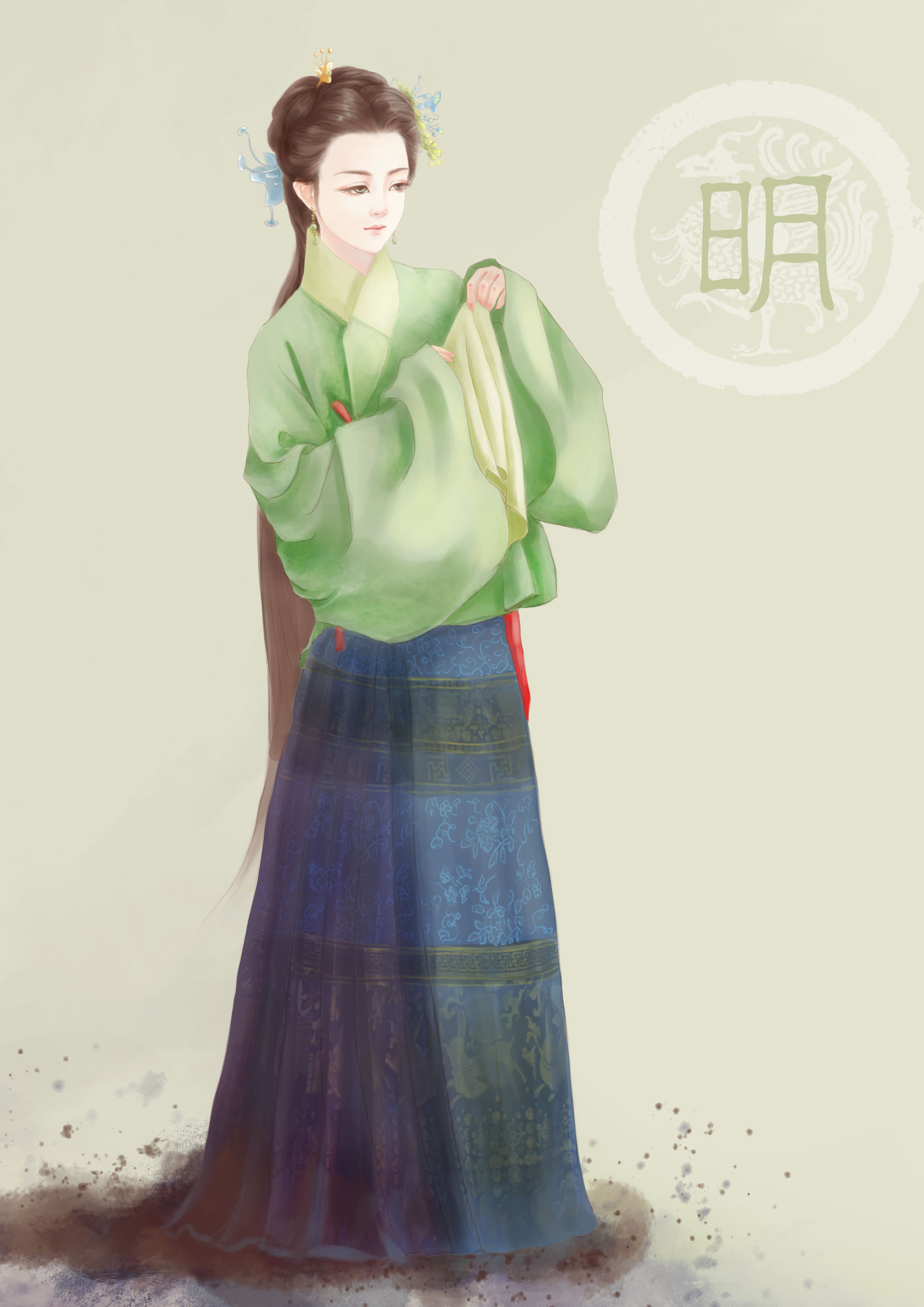 2015年11月4日 14 09   关注  手绘 古风 仕女 插画绘画 壁纸封面