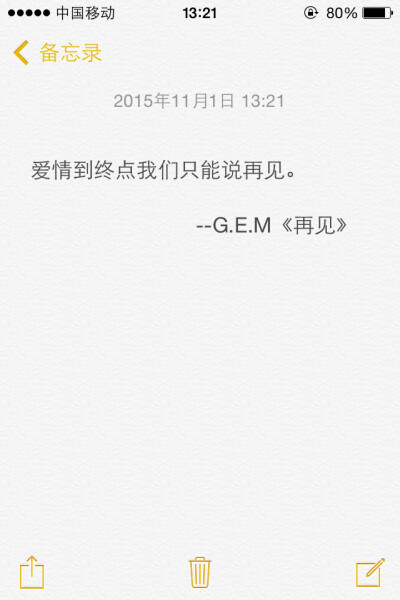 邓紫棋 再见 文字控.