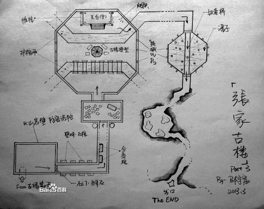 张家古楼平面图图片