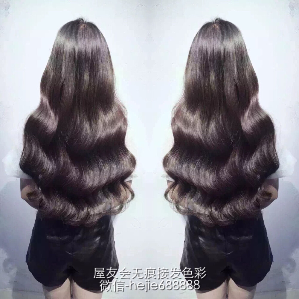 女神卷发 背影杀手 水波纹发型 色彩 3d色彩 编发 长发 短发 中发