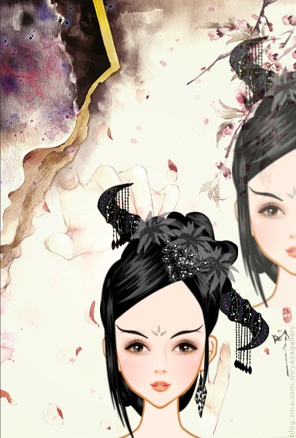 古代女子发型头饰