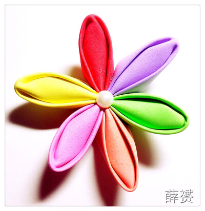 卡纸做的花