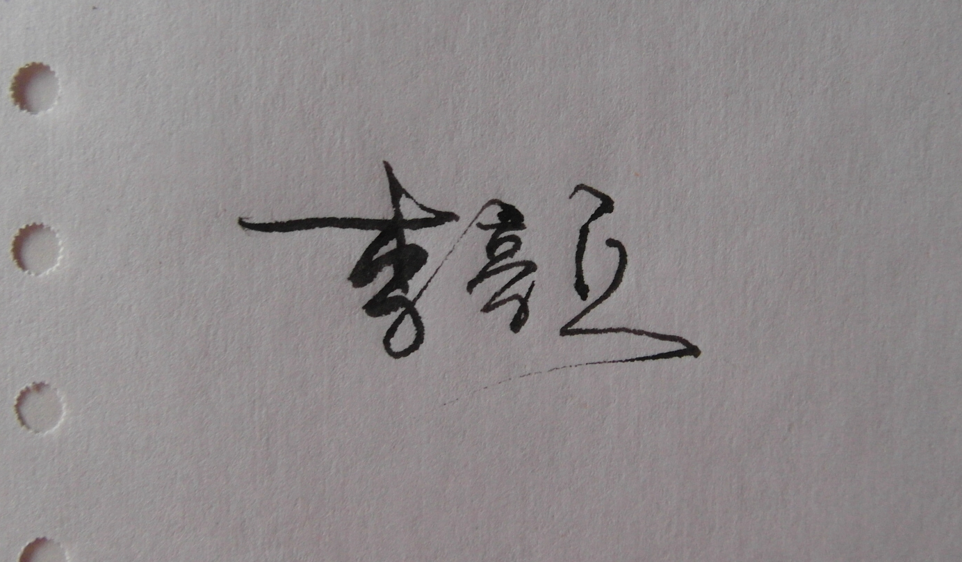 手写 名字【不是设计,只是手写】