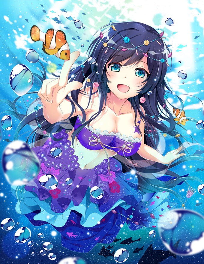 lovelive μ"s 人鱼 穗乃果 小鸟 海未 妮可 绘里 希 真姬 花阳 凛
