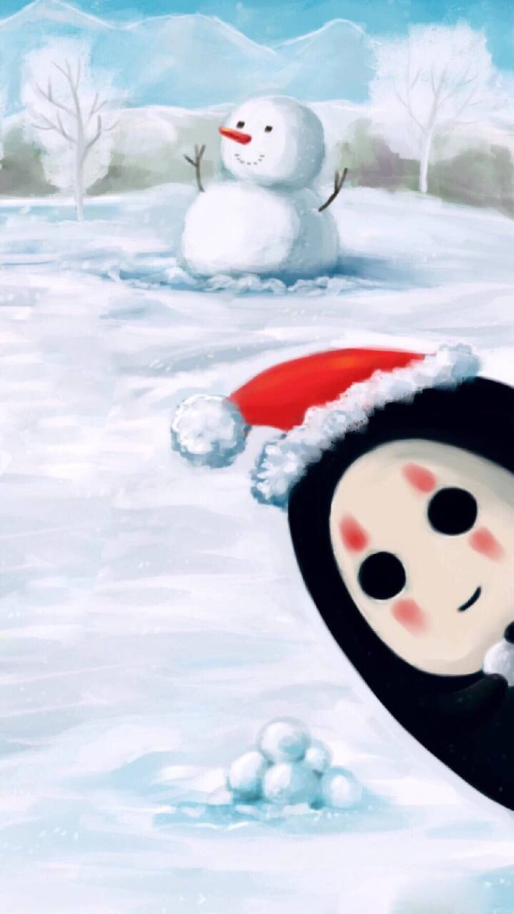 无脸男iphone壁纸背景图