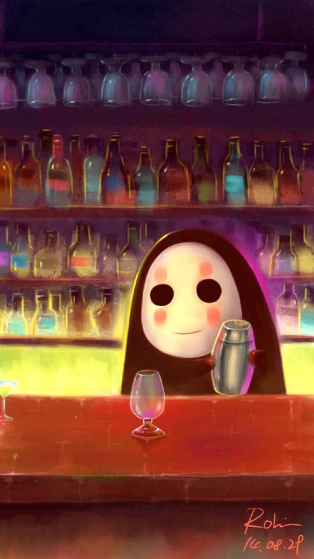 无脸男iphone壁纸背景图.