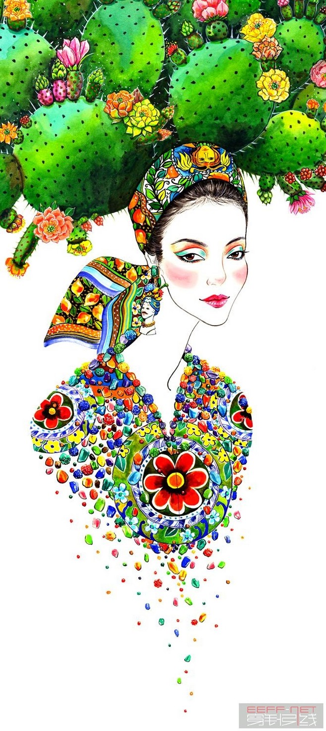 那些大师的手绘服装婚纱礼服设计图怪兽m