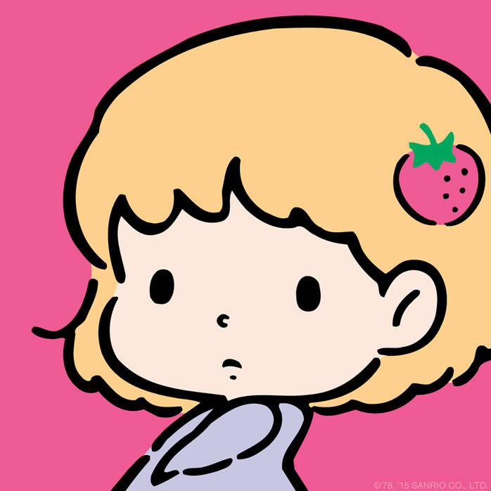 草莓漫画女头像可爱图片