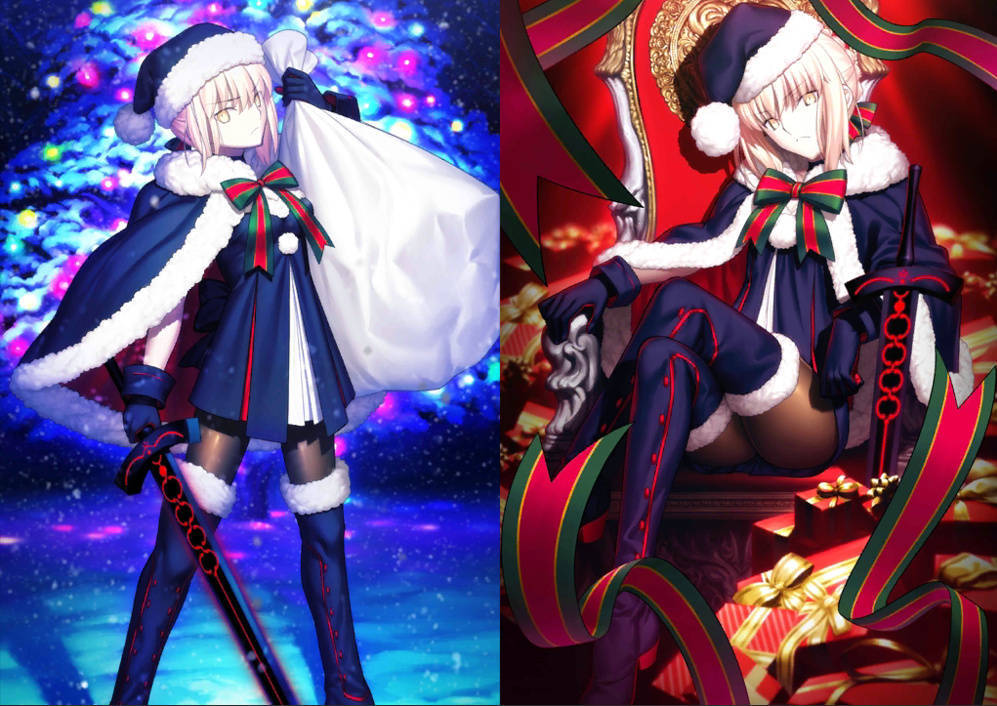 saber圣诞装图源微博