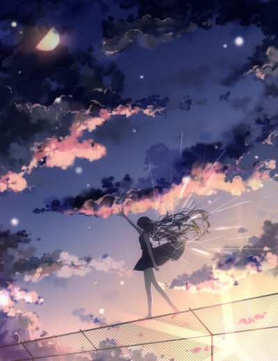 人物 森系 手绘 水彩 涂鸦 星空 唯美 意境 背景 二次元 小清新 治愈