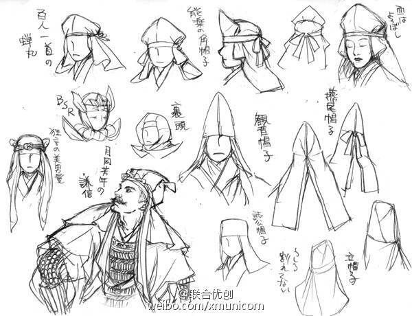 漫画绘画素材不同时期袈裟的绘制方法