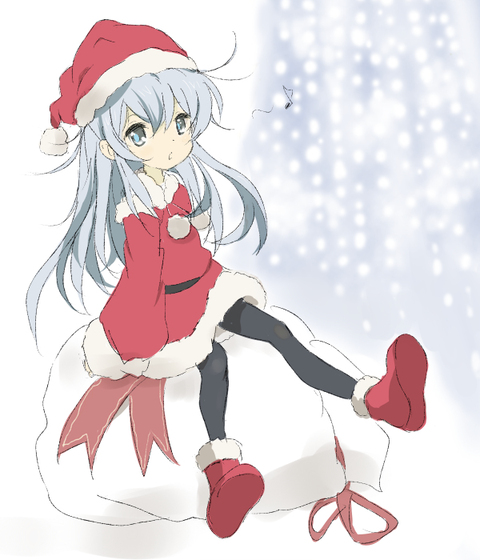侵删◇◆ p站 pixiv 插画 唯美 动漫 圣诞贺图 二次元 手绘 板绘 少女