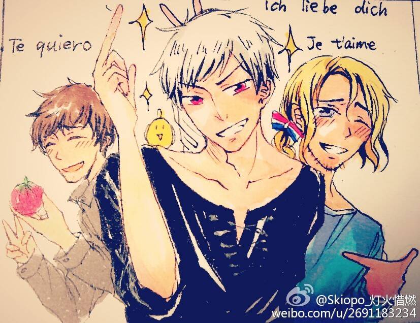 黑塔利亚 全员的我爱你 ④恶友组