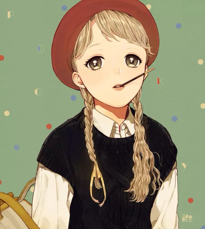 少女 小清新 温馨 治愈 学院风 萌 二次元 高清 插画 壁纸 头像