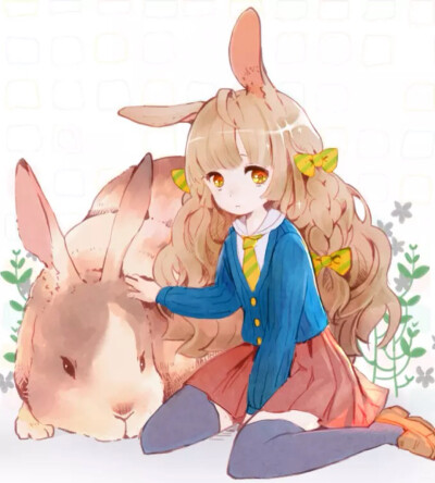 兔子人物动漫唯美图片
