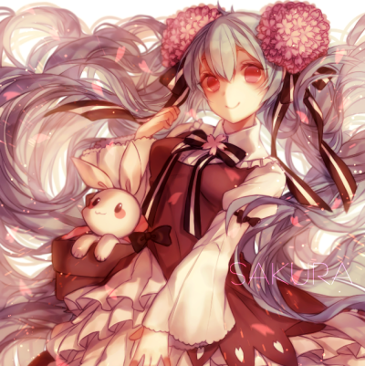 动漫女头初音未来可爱.
