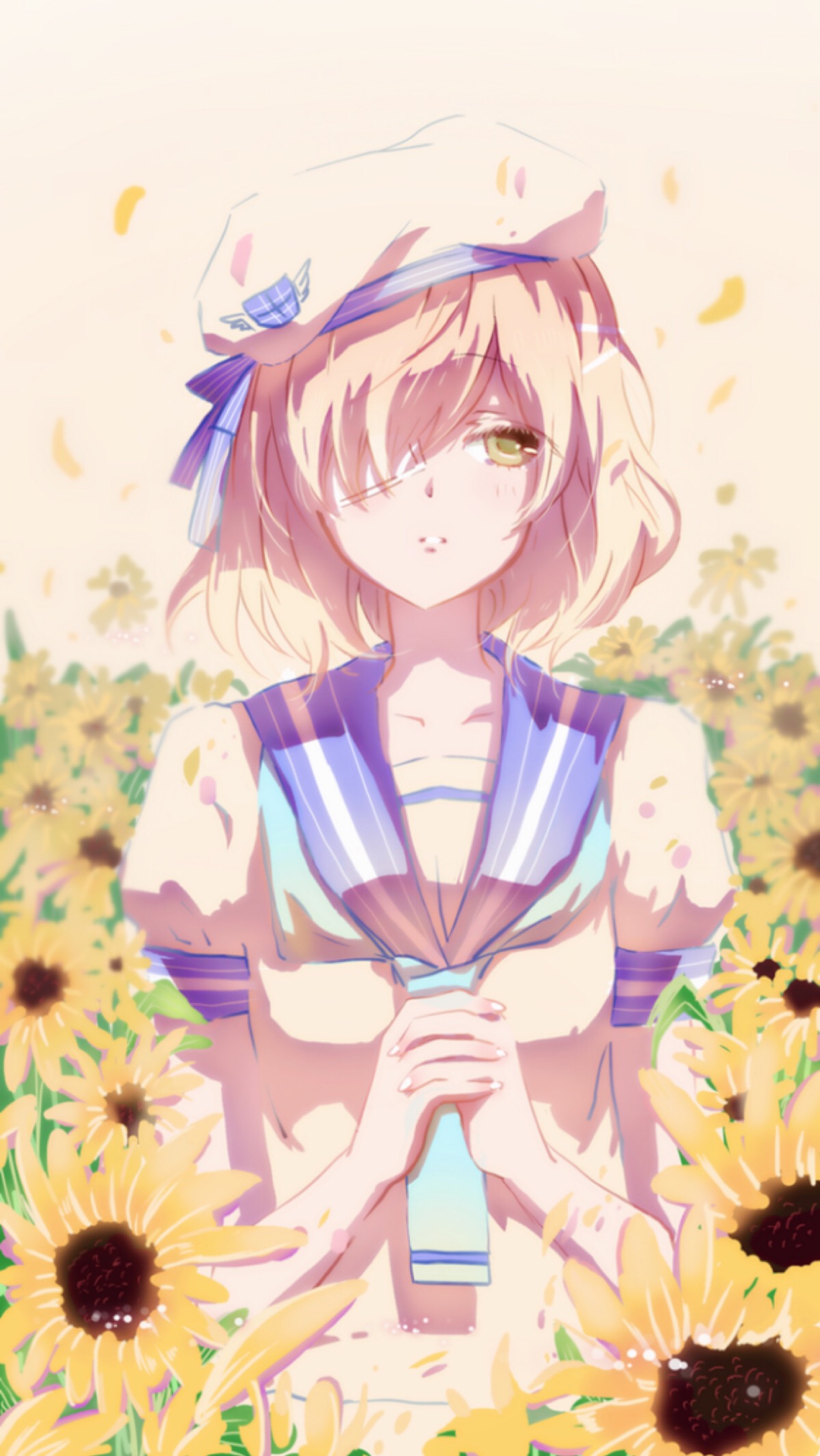 单眼#向日葵#二次元