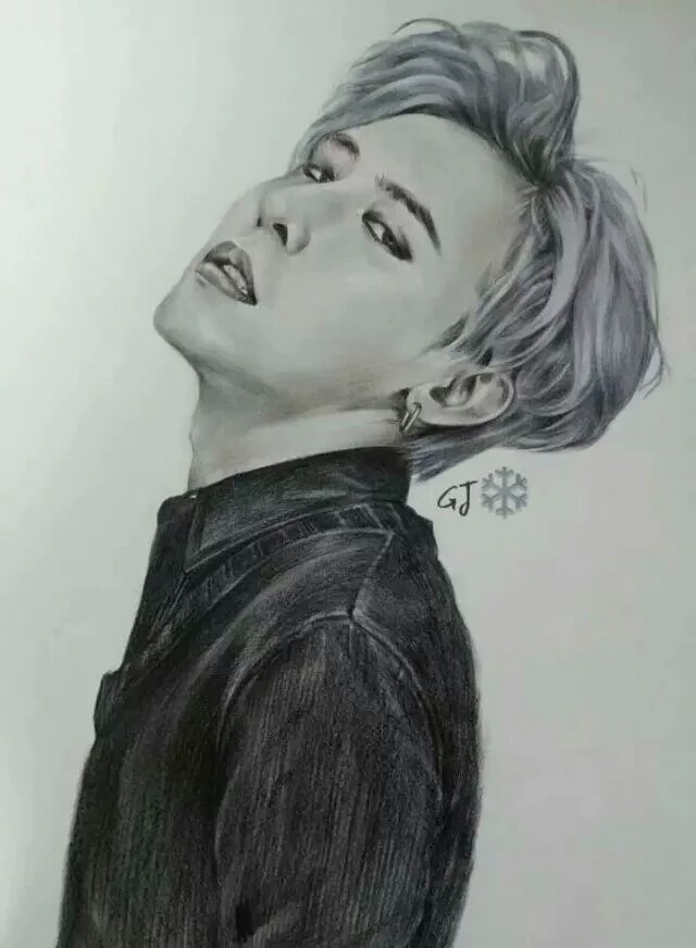 手绘图 权志龙 gd