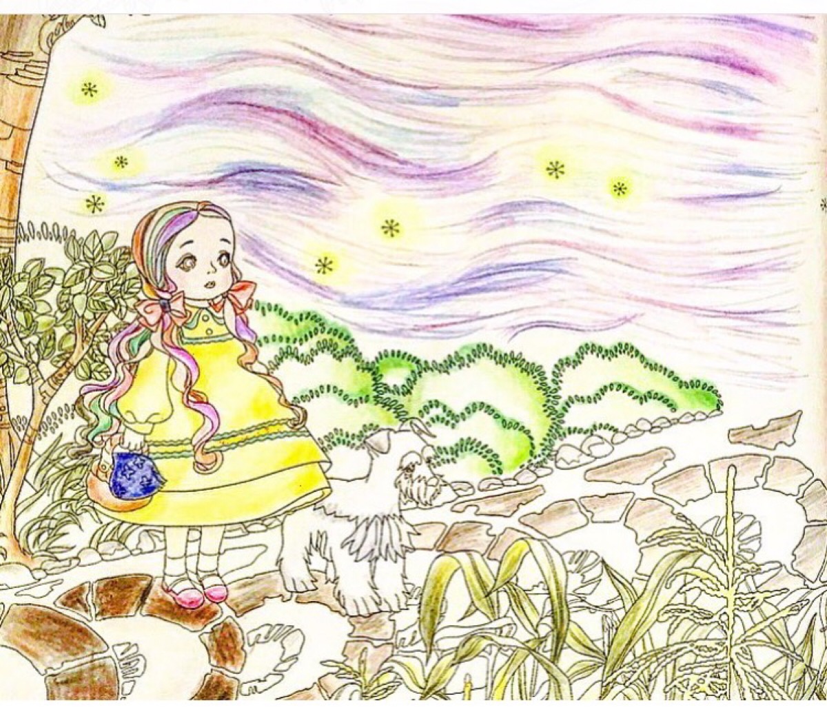 绿野仙踪绘画简单儿童图片