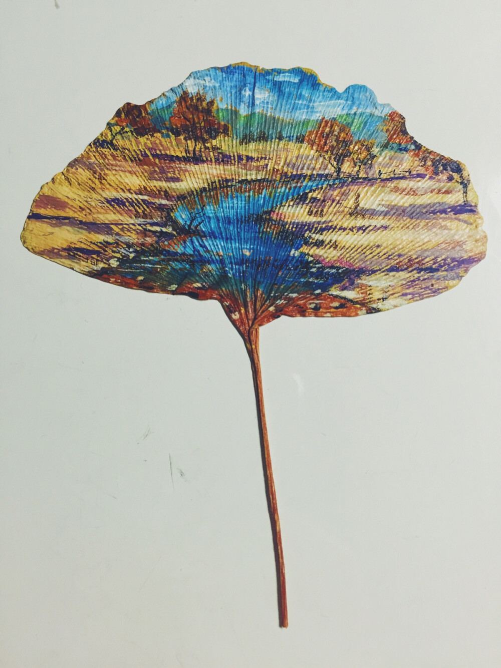 树叶画@参照澳大利亚画家graham gercken油画作品～by～～蜜小眼桃