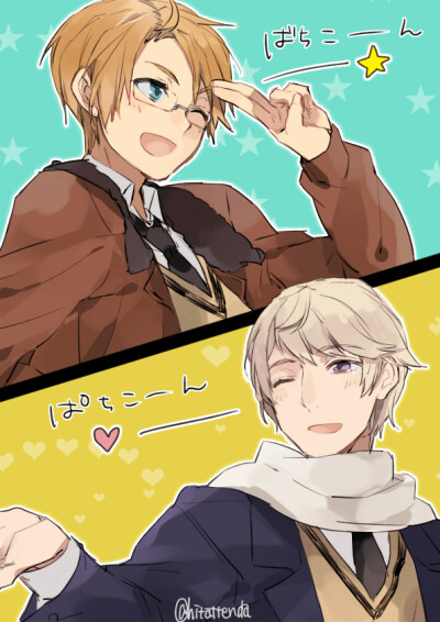 pid:53042573】冷战 春待 伊万 阿尔弗雷德 pixiv aph 黑塔利亚
