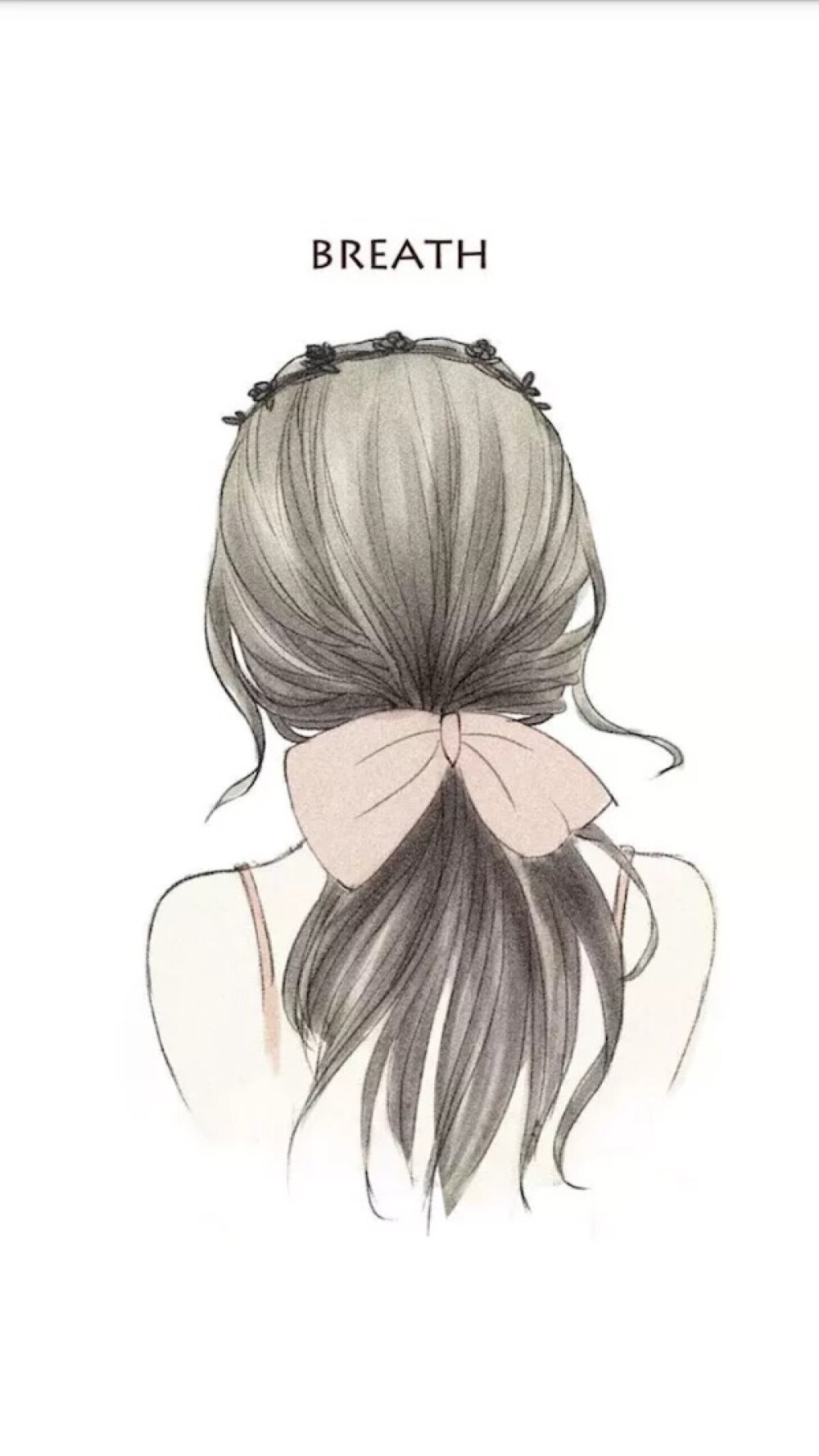 壁纸 桌面 手绘 插画 高清 唯美 清新 意境 欧美 少女 治愈 背影