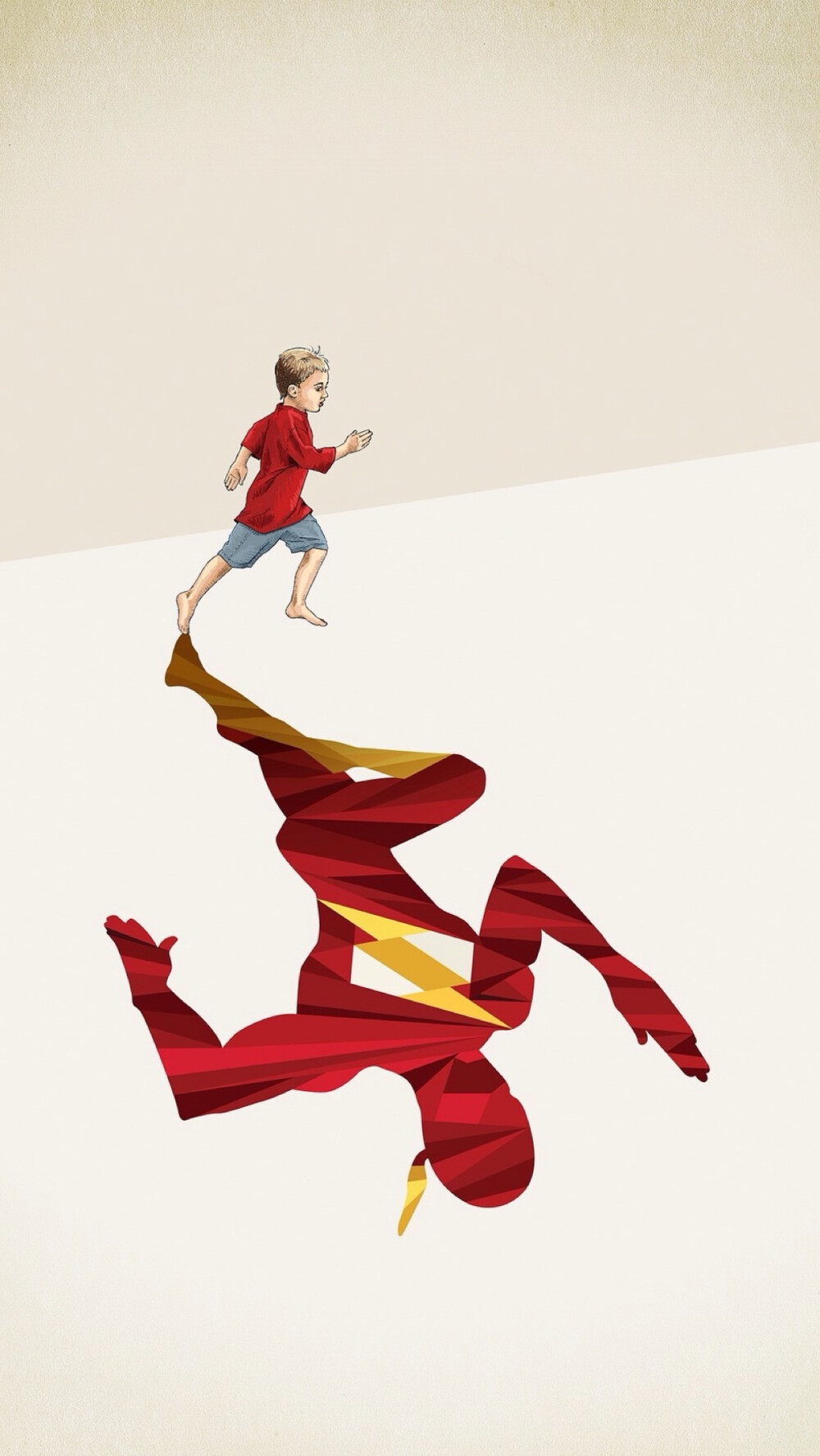 美国插画师 jason ratliff〔supershadows〕系列插画:闪电侠 the