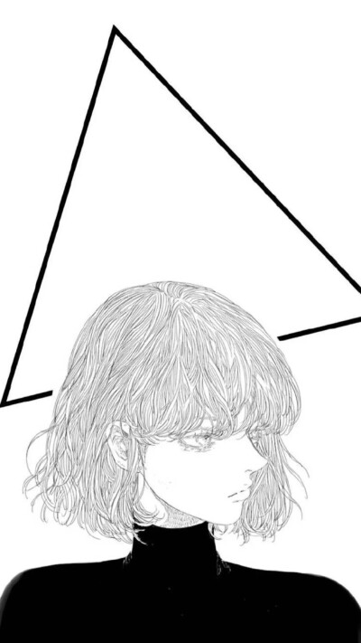 黑白 妹子 壁纸