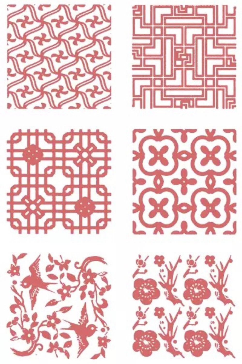 橡皮章素材 和风章子 花纹 矢量图