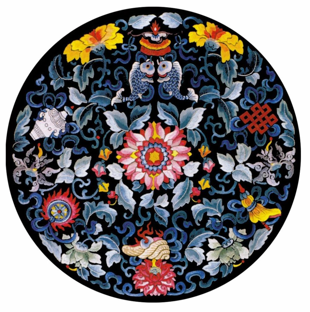 中国古风刺绣纹样