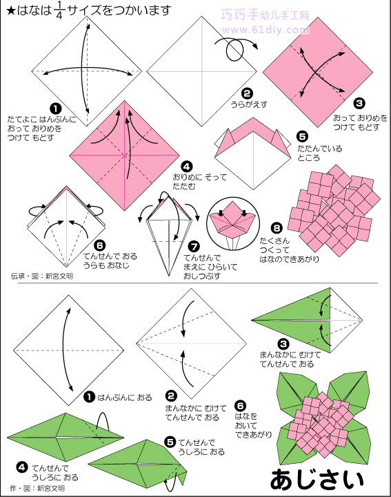 幼儿园折纸基本方法图片