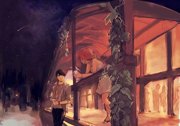 终于等到你了治愈意境图