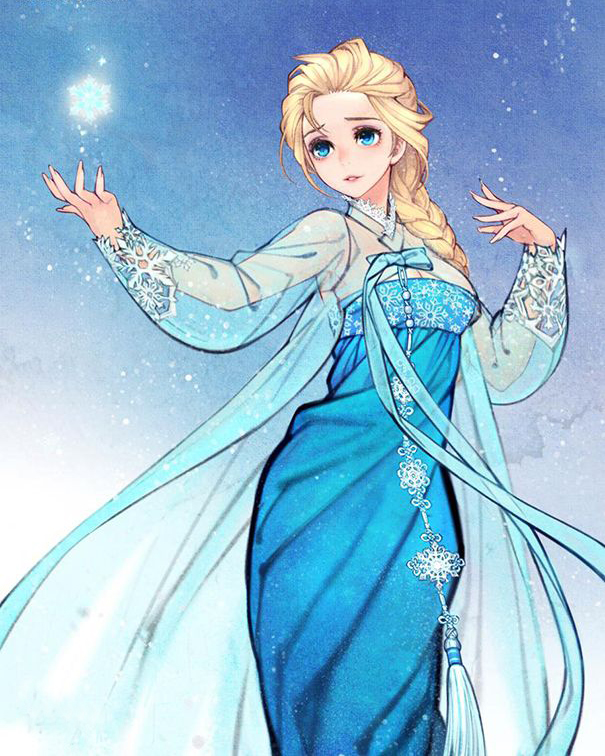 西方孩子们耳熟能详的童话故事,睡美人,白雪公主等等,被韩国艺术家na