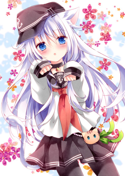 p站 插画 舰娘 猫耳 萌 id=49042881  br />能义たか好