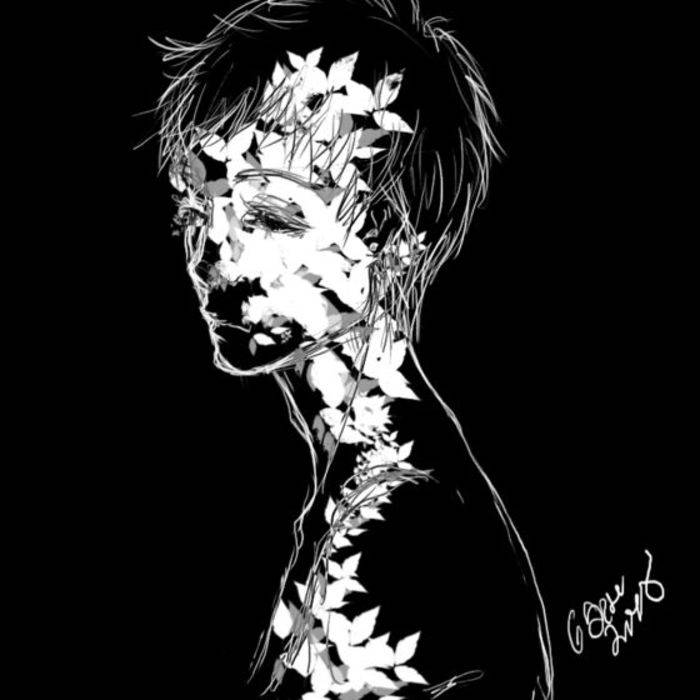 花.黑白照.忧郁.头像.