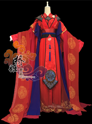 古装/cos【牡丹花嫁婚服女装】君拂/姜沉鱼/宋凝【桥姬古风】淘宝链接