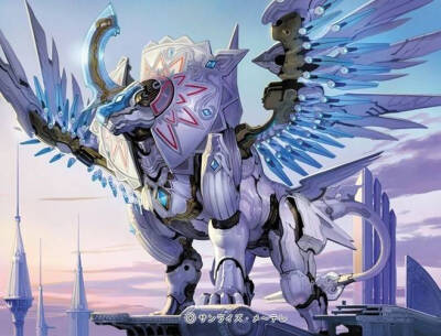 画画素材# 机械巨狮