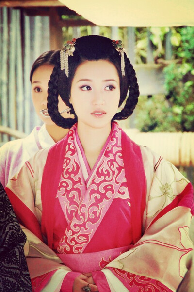 苏青,许平君,云中歌,只着一袭水红色刻丝泥金银如意云纹的缎裳,那绣花