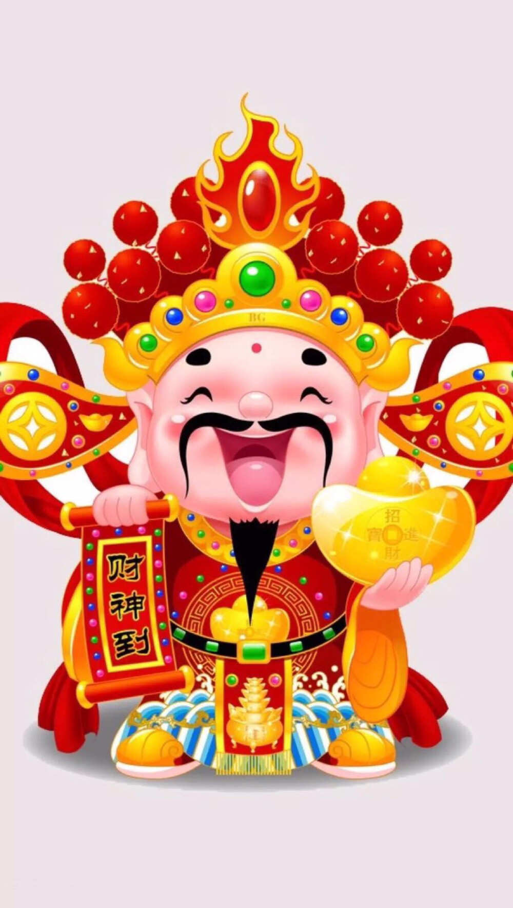 chinese new year 新年快乐 财神爷 恭喜发财 万事如意