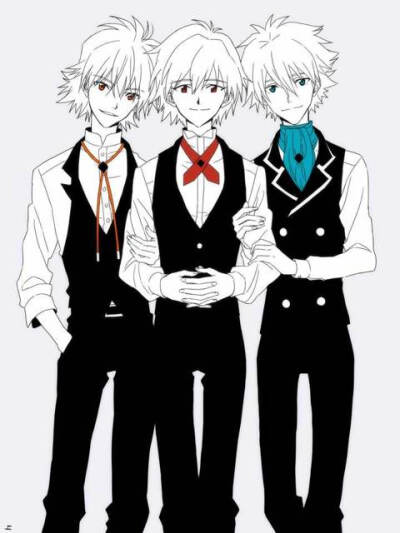 eva,渚薰,三薰一家亲