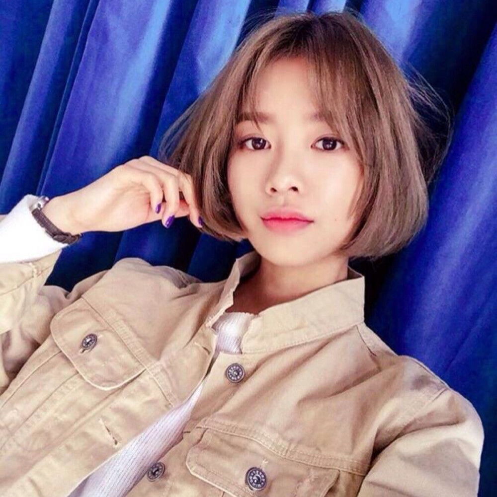 girl face.短发.女生头像