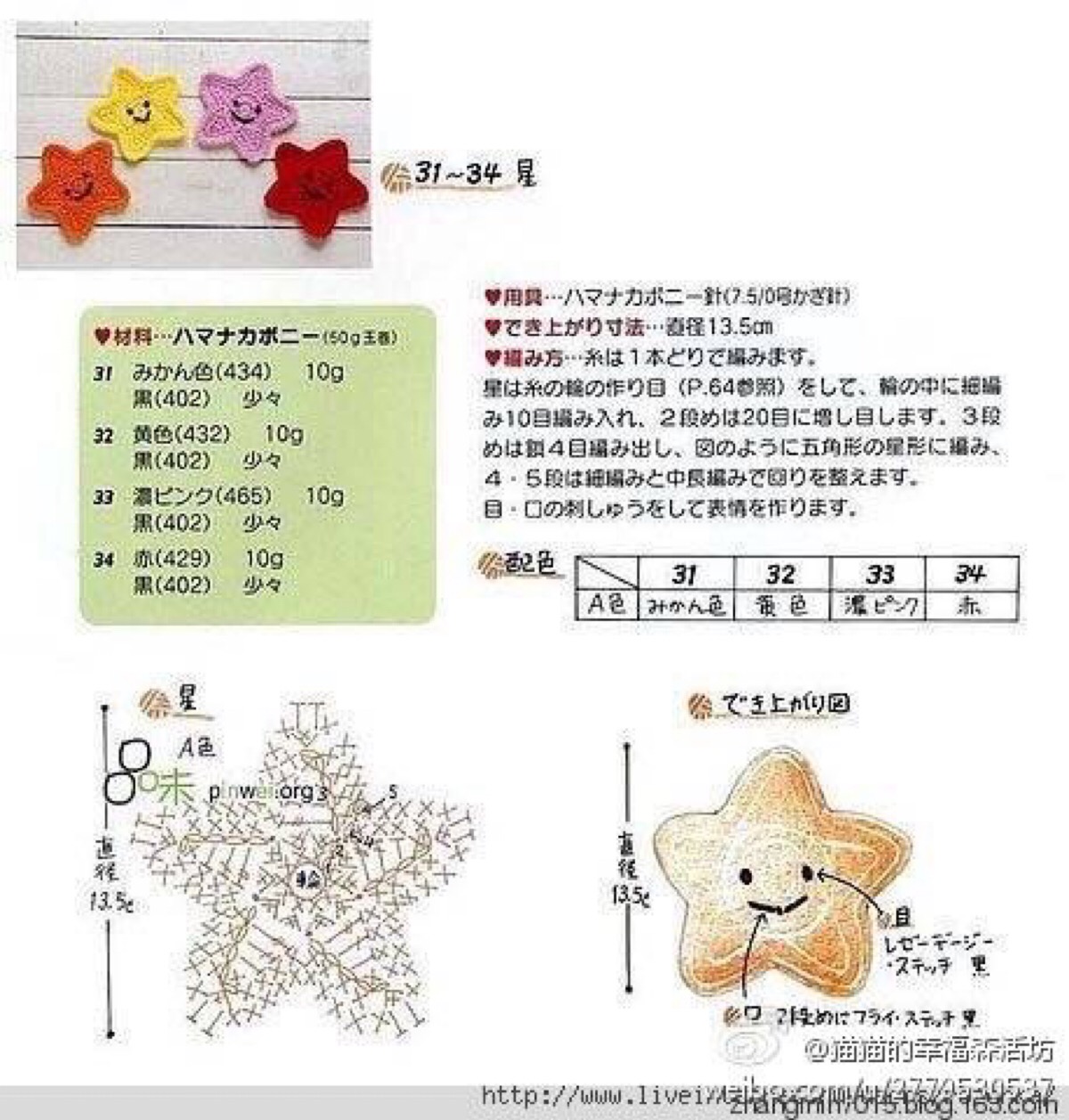 毛衣编织星星图案图解图片